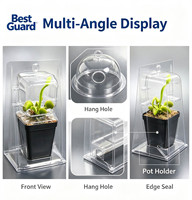 Boîte blister transparente en PET pour semis de fleurs, emballage d'expédition pour boutures de plantes, pour pépinière