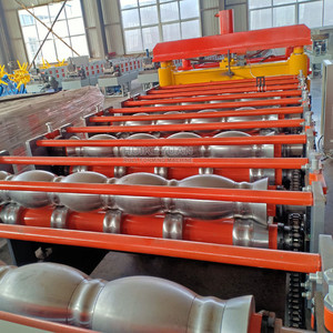 Tấm lợp hai tầng một máy tạo hình cuộn hình thang tráng men - Product Image 1