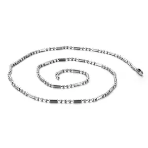 Klassische wasserdichte Edelstahl-Kugelkette Halskette für Schmuckherstellung verkauf in Rolle