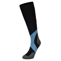 Chaussettes de compression personnalisées, chaussettes de sport à compression, hauteur genou, en nylon et élasthanne tricotées, pour soulager les gonflements, course à pied, gym, voyage, OEM, unisexe