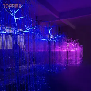 TOPREX 사용자 정의 야외 아름다운 대형 크리스마스 장식 로맨틱 섬유 버드 나무 Ip66 야외 Led 나무 빛