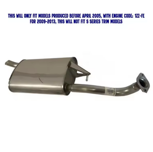 Silenciador de Escape de Acero Inoxidable para Automóvil, Venta al por Mayor de Fábrica, para Toyota Corolla 1.8L 2003-2013, Reemplazo de Silenciador de Sonido de Escape - Product Image 2