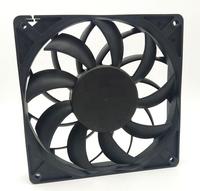 Usine personnalisée 140*140*25mm adapté pour 12V/ 24V 48V manchon roulement Brushless industriel axial DC ventilateur de refroidissement 14025