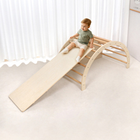 Structure d'escalade en bois Montessori, ensemble de triangles, équipement de gym d'intérieur pour enfants de 2 à 7 ans