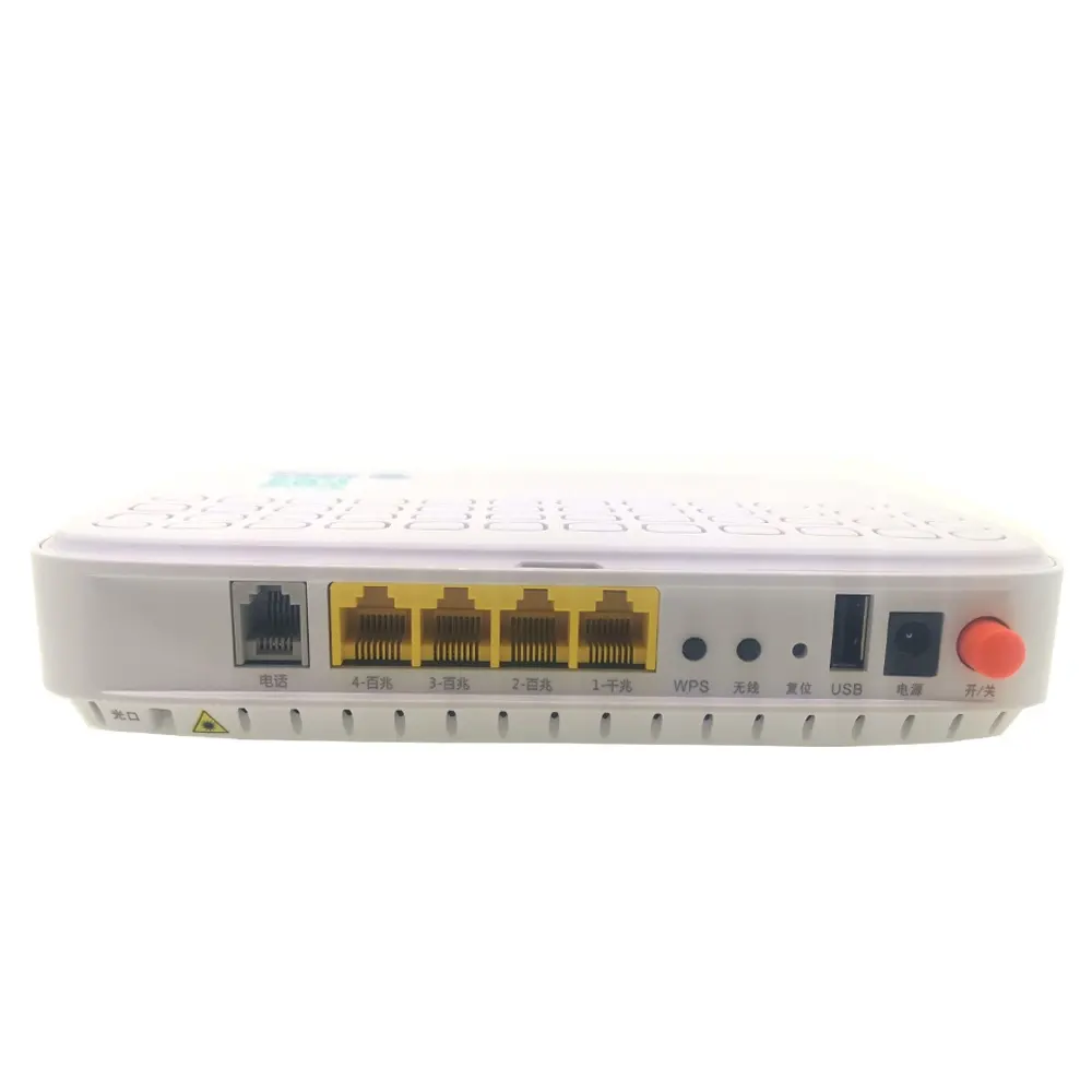 Casa original fibra gpon onu ont ftth hgu, roteador wifi, modem, software inglês 1ge + 3fe + 1tel + usb + wifi, telefone com equipamentos de rede