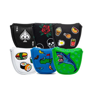 Golf <b>Headcover</b> Deluxe Golf Club Head Covers for OEM Mallet <b>Putter</b> Head Cover Custom Golf Headcovers - Product Image 1