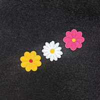 Patchs floraux, accessoires vestimentaires brodés à la machine, patchs décoratifs en forme de chrysanthème pour vêtements. Patch fleur.