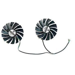 ใหม่ล่าสุดพัดลม GPU 380 390 R9 4PIN PLD10010S12HH 95มม. สำหรับ MSI <span class=keywords><strong>Radeon</strong></span> R9 390 R9 380 R7 370 RX <span class=keywords><strong>470</strong></span>การ์ดกราฟิกสำหรับเล่นเกมระบายความร้อน - Product Image 2