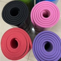 Tapis de YOGA NBR Antidérapant Logo Personnalisé, Entraînement Écologique, Fitness, Exercice de Yoga Mat Recyclable Noir