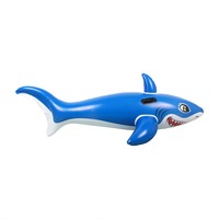 Bouée de piscine gonflable personnalisée en forme de requin pour la plage, jouet de piscine à chevaucher, en PVC, capacité maximale 100 kg
