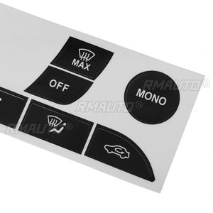 Nouveau kit de réparation de boutons de climatisation – Autocollants de réparation pour boutons de commande de climatisation de voiture usés et délavés pour Ford Focus 1999-2005 - Product Image 5