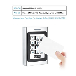 Bàn Phím Kim Loại Ngoài Trời Chống Thấm Nước 13.56Mhz NFC RFID W26 Wiegand Proximity IC Card <span class=keywords><strong>Reader</strong></span> Đối Với Hệ Thống Kiểm Soát Truy Cập - Product Image 2