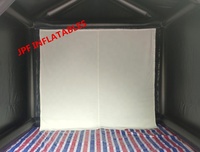 Tente de simulation de golf gonflable de 3m de haut, tente de golf à toit plat avec écran en tissu à fort impact, nouvelle collection