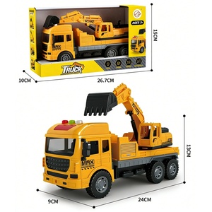 Camion jouet à inertie EPT avec lumières et sons, modèles de véhicules de pompier/ingénierie/assainissement, piles bouton incluses - Product Image 2
