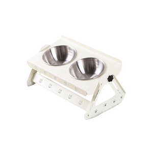 2 paslanmaz çelik kaseler ile 2025 yeni yükseltilmiş köpek kase <span class=keywords><strong>stand</strong></span>ı ayarlanabilir yükseklik 15 ° eğimli gıda besleme yükseltilmiş kedi çanaklar - Product Image 6