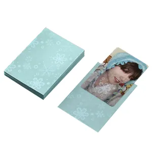 Xmas Snowflake 5000pcs HOLOGRAM Photocard KPOP CARD SLEEVES, holographic LOMO PC trading card sleeves