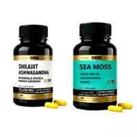 Combo Superalimentaire : Capsules de Shilajit Bio – Complément Premium pour l'Immunité et l'Énergie chez l'Adulte – Durée de Conservation de 24 Mois