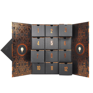 Guaranteed Quality Wholesale Empty Countdown Advent Calendar Gift Cardboard Box Colors Advent Calendar Box