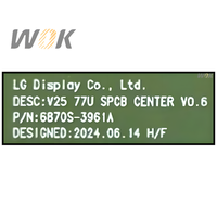 Écran de remplacement OLED 77 pouces LE770AQF-ATL1 3840*2160 120Hz 136 broches pour téléviseur LG 77 pouces