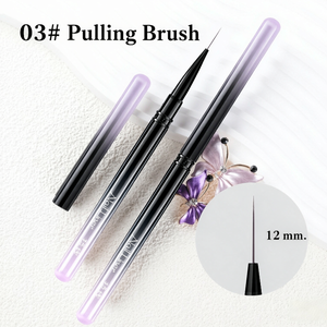 Ensemble professionnel de pinceaux pour nail art : Stylo de construction de gel, stylo de dessin pour liner, pinceau de dégradé, pinceau de nettoyage de poussière et UV - Product Image 4