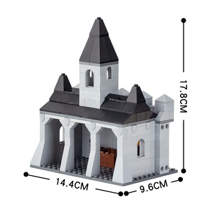 MOC5001 Ensembles de blocs de <span class=keywords><strong>construction</strong></span> : Scènes de champ de bataille et murs de château médiévaux, avec portails - Product Image 3