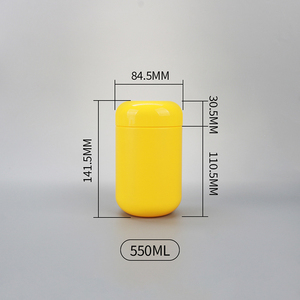 Customized Colored bottles HDPE <b>Plastic</b> Protein Supplement Storage Empty <b>Jar</b> for Protein Powder Packaging with Screw Cap - Product Image 6