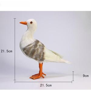 Pájaro de plumas realista hecho a mano, tamaño natural, decoración de pájaro artificial para interiores, estante de pared. - Product Image 2