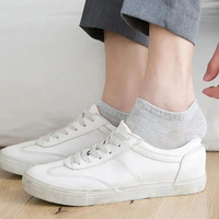 Chaussettes Femme Chaussettes de Sport Respirantes Couleur Solide Chaussettes Bateau Confortables Polyesterankle Blanc Noir