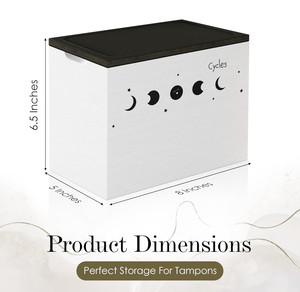 Boîte porte-<span class=keywords><strong>tampon</strong></span> en bois de bambou pour salle de bain stockage de serviettes hygiéniques coton tampons organisateur produit féminin étui - Product Image 6