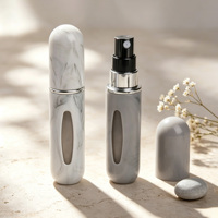 Miniatures de flacons de parfum à remplissage par le bas, motifs marbrés, flacons de parfum uniques, parfums originaux, personnalisables
