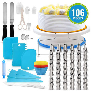 Profesyonel Pasta Süsleme Araçları Seti, Yüksek Kaliteli Sıkma Torbaları ve Çeşitli Desenli Uçlar İçeriyor - Product Image 2