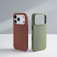 JOYPORODO L163 Coque de téléphone Techwoven en gros pour iPhone 15 16 17 Pro Max, Housse Magnétique Antichoc Tissée Technologique