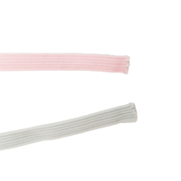 Vente en gros 144yd 5mm de large cordon élastique plat Polyester caoutchouc extensible couture sangle plusieurs options de couleur techniques tissées