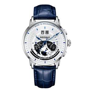 Wholesale Price Luxury Multifunctional Men <b>Watch</b> Quartz Movement Genuine Leather Strap Classic Design - Product Image 1