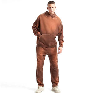 Survêtement pull sur mesure pour hommes, vêtements d'hiver à manches longues avec lavage à l'acide, quantité minimale de commande bas 100% coton - Product Image 3