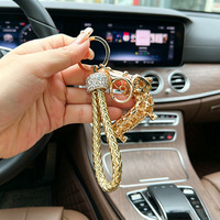 Porte-clés pendentif chien teckel étincelant avec strass et cristaux, breloque de sac, accessoires