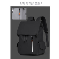 Sac à dos étudiant grande capacité personnalisable, imperméable et réfléchissant, décontracté, pour femmes et hommes - Vente en gros à prix abordable