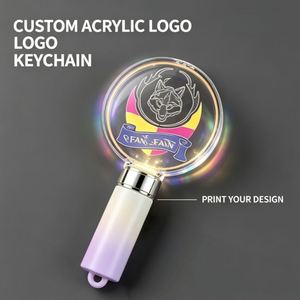 Porte-clés lumineux LED personnalisé à changement de couleur, alimenté par piles, pour cadeaux d'anniversaire, Halloween, fournitures de fête - Product Image 4