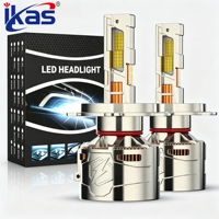 Luz LED para Auto Súper Brillante de Fábrica IKAS, H7 H11 H1 9005 9006 H13 9007 H4, LED de Alta Potencia 400W 66000LM, Bombilla LED para Faros Delanteros