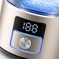 Bouteille d'eau hydrogénée portable 6000 Ppb, gobelet en verre SPE PEM, rechargeable par USB, pour les voyages et la maison