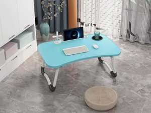 Bureau d'ordinateur portable pliable portable <span class=keywords><strong>avec</strong></span> ports USB support pour ordinateur portable et fente pour tasse pour manger support de lecture pour ordinateur portable et <span class=keywords><strong>tiroir</strong></span> pliant - Product Image 3