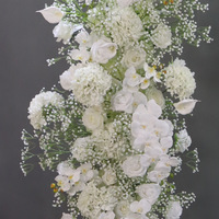 Nouvelle Arche de Mariage en Fer Forgé, Support Floral en Forme d'Étoile, Décoration de Fond Artistique Floral Extérieur en Forme de Corne de Bœuf