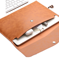 Customized A4 File Folder Document Holder PU Leather Office Supply Portfolio Envelope Case Bag Snap Closure Waterproof PP