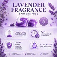 Capsules de lessive tout-en-un Ads, qualité professionnelle avec technologie de soin délicat, seau de perles de lessive