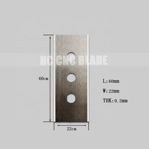 Lame à double tranchant en carbure de tungstène à trois trous pour la dé<span class=keywords><strong>coupe</strong></span> de film plastique, de polyuréthane PU, machine CNC, couteau à dé<span class=keywords><strong>coupe</strong></span> en V - Product Image 5