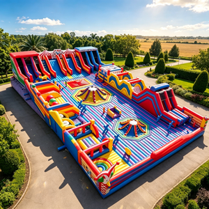 Parque de Atracciones Inflable Comercial, Pista de Obstáculos para Niños y Adultos, Castillo Inflable, Certificado CE, Venta al por Mayor - Product Image 5
