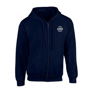 Sweat-shirts à capuche personnalisés en coton bleu marine 400 g/m², sweat-shirts lourds <span class=keywords><strong>de</strong></span> club, pantalons <span class=keywords><strong>de</strong></span> jogging en coton, sweat-shirts unisexes, pantalons <span class=keywords><strong>de</strong></span> club, gym, hommes - Product Image 3
