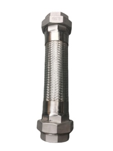 Tuyau métallique flexible haute pression de haute qualité, en acier inoxydable tressé, doublé de PTFE, avec raccord à bride pour systèmes de chauffage - Product Image 2