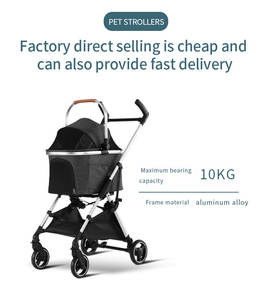 M301 perjalanan luar ruangan aluminium Aloi portabel dipisah 4-roda kereta dorong anjing pabrik grosir - Product Image 3