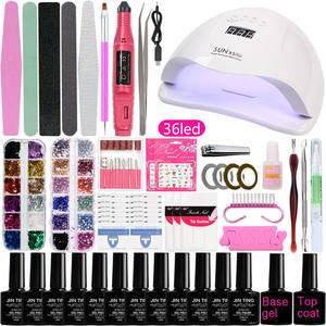 Gel de construction UV pailleté pour extension d'ongles, gelée de manucure, kit d'amélioration des ongles - Product Image 1